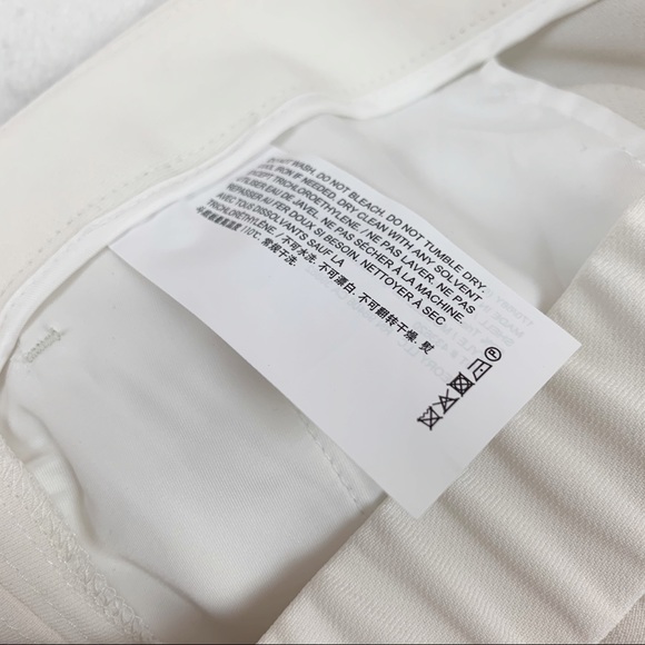 Theory Thaniel Z2 high rise slim pants ivory - Picture 10 of 10